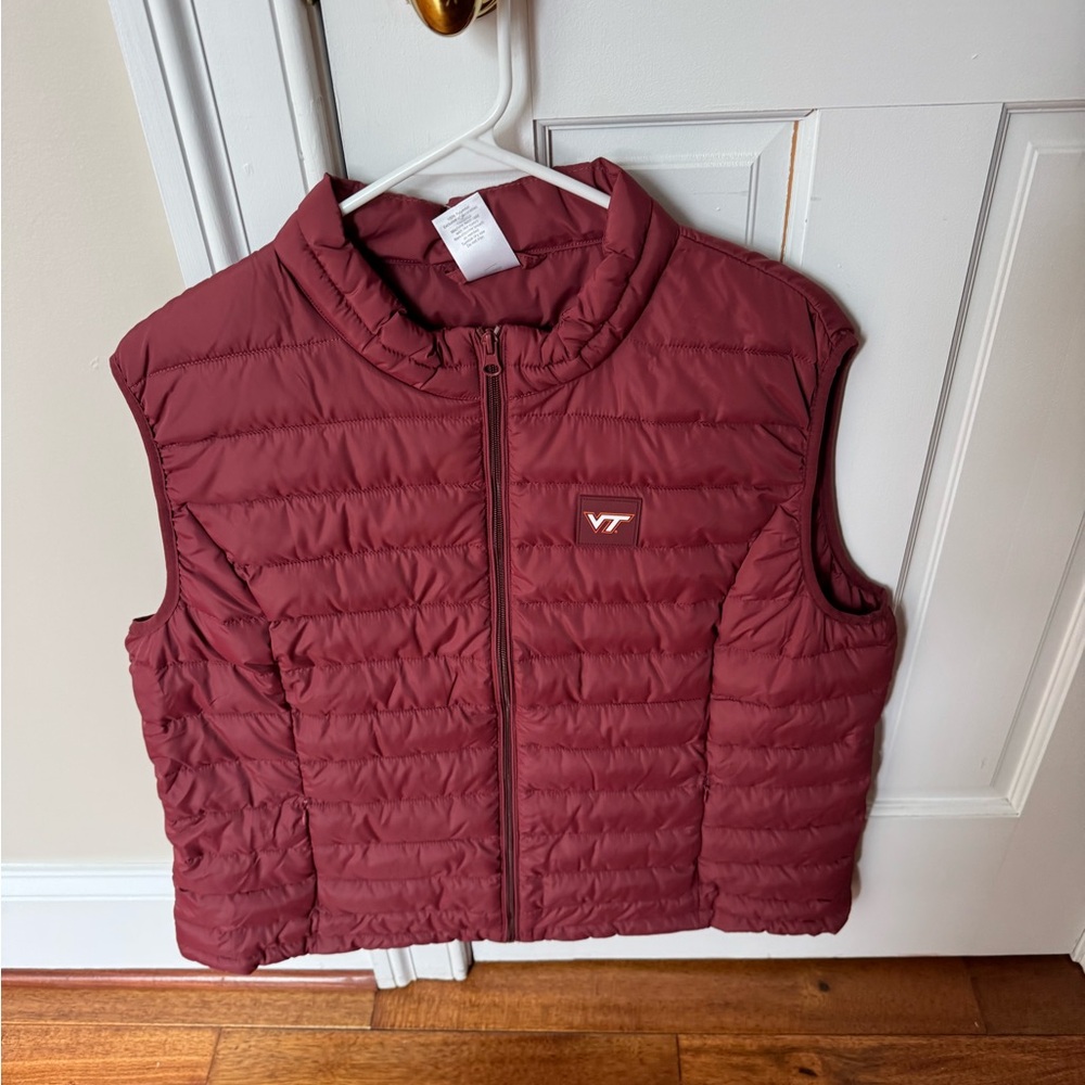 VT Maroon Puffer Vest (Virginia Tech)